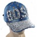  Rhinestone Crystal Studded Baseball Cap Bling Visor Denim Adjustable Hats   eb-44324471